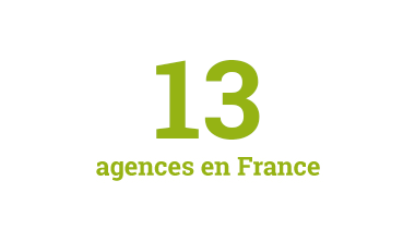 13 agences en France